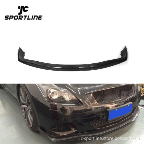 Hatchback Carbon Fiber Front Lip Spoiler for Infiniti G37 2D 2009-2013